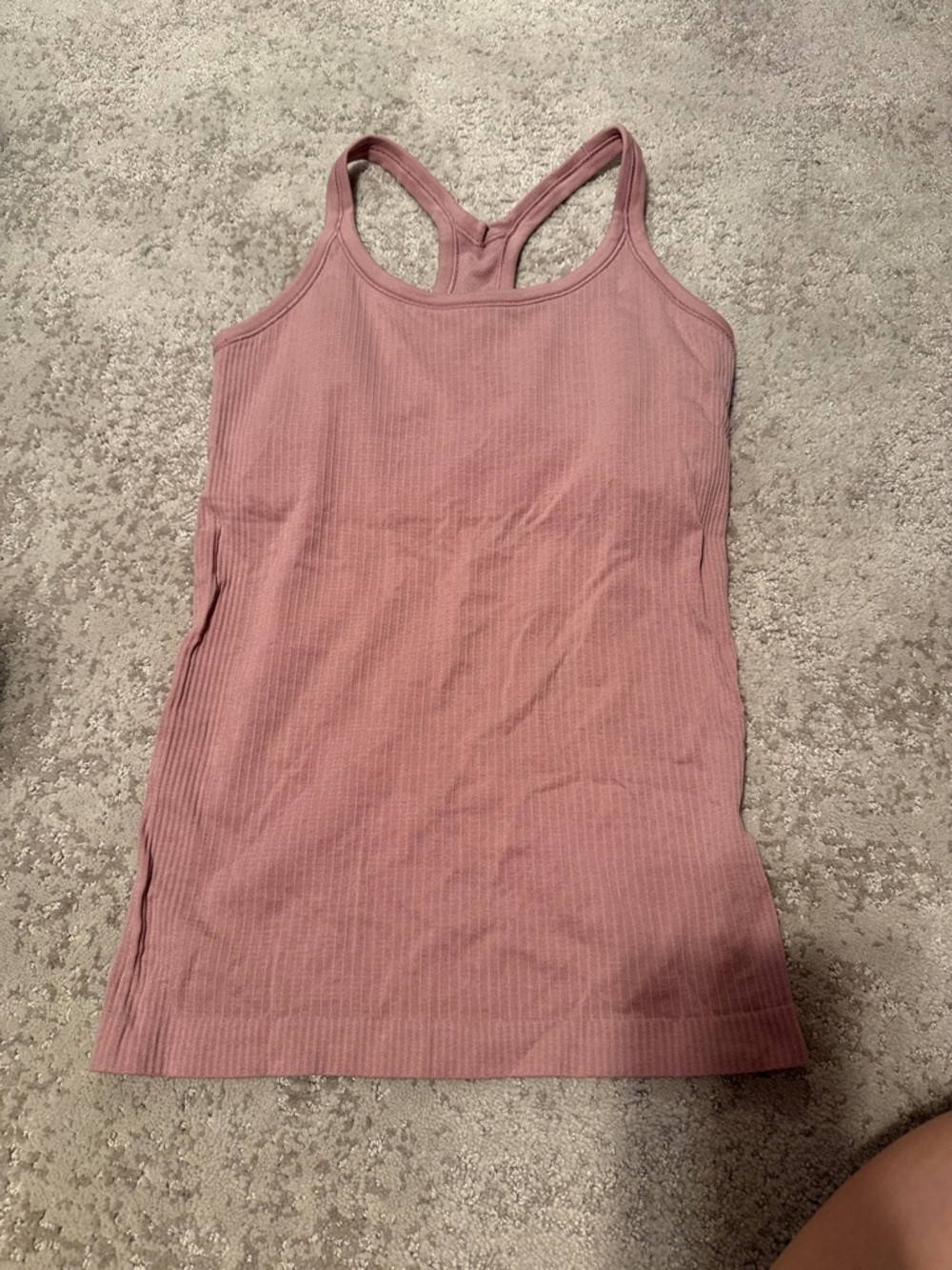 lululemon athletica Ribbed Dusty Rose Tank with Racerback